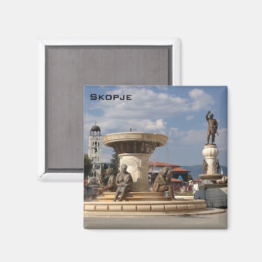 Skopje Magnet (Vorderseite/Rückseite)