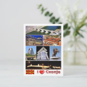 Skopje - Mazedonien - I Liebe - Postkarte (Stehend Vorderseite)