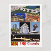 Skopje - Mazedonien - I Liebe - Postkarte (Vorderseite)