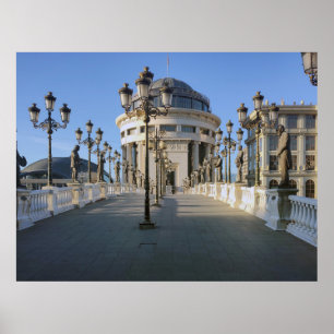 Skopje, Mazedonien Poster