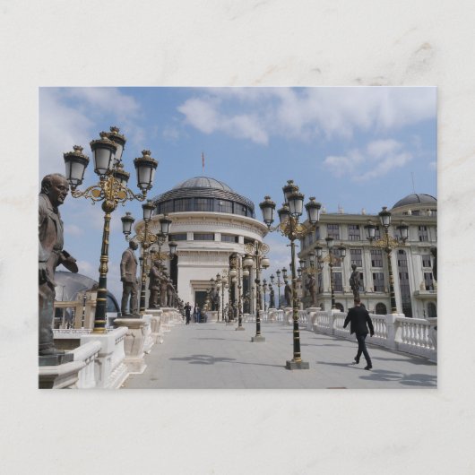Skopje, Nordmakedonien Postkarte (Vorderseite)