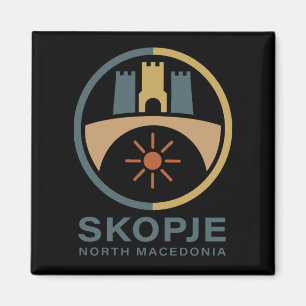 Skopje Nordmazedonien Europa Magnet