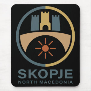 Skopje Nordmazedonien Europa Mousepad