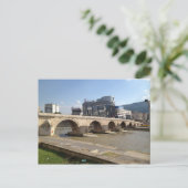 Skopje Postkarte (Stehend Vorderseite)