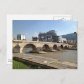 Skopje Postkarte (Vorne/Hinten)