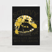 Skorbut Wenns Leben Dir Keine Zitronen Gibt Lustig Karte (Vorderseite)