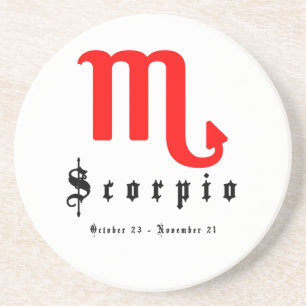 Skorpio, 23. Oktober - 21. November Getränkeuntersetzer