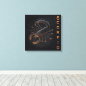 Skorpio - 23. Oktober bis 21. November Leinwanddruck (Insitu (Holzboden))