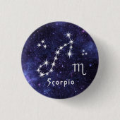 Skorpio-Abzeichen, Horoskop-Abzeichen Button (Vorderseite)