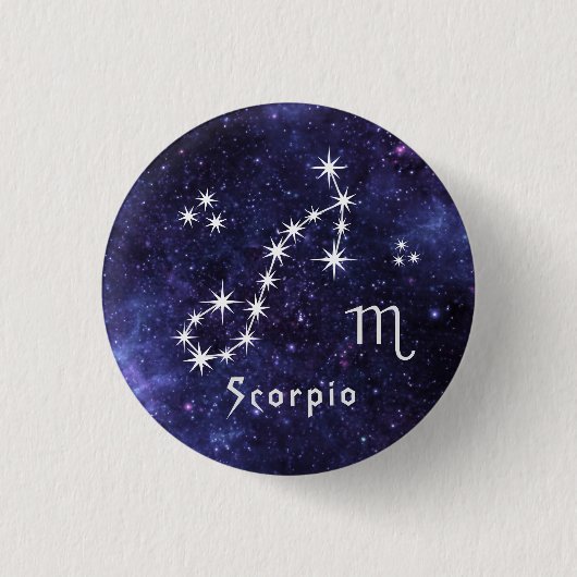 Skorpio-Abzeichen, Horoskop-Abzeichen Button (Vorderseite)