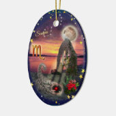 Skorpio Art Collage Keramik Ornament (Links)