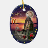 Skorpio Art Collage Keramik Ornament (Hinten)