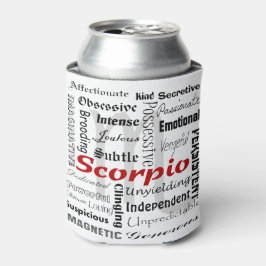 Skorpio Astrologie Horoskop Zodiac Traktion Collag Dosenkühler