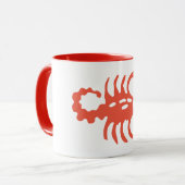 Skorpio Astrologie Sonnensigne, Zodiac Ringer-Tass Tasse (Vorderseite Links)