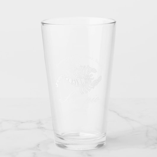 Skorpio Astrologie Zodiac Persönlichkeit Schwarz C Glas (Vorderseite)