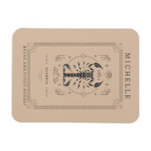 Skorpio Astrologie Zodiac Signature Horoskop Tarot Magnet (Horizontal)
