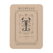 Skorpio Astrologie Zodiac Signature Horoskop Tarot Magnet (Vertikal)
