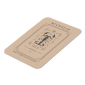 Skorpio Astrologie Zodiac Signature Horoskop Tarot Magnet (Linke Seite)