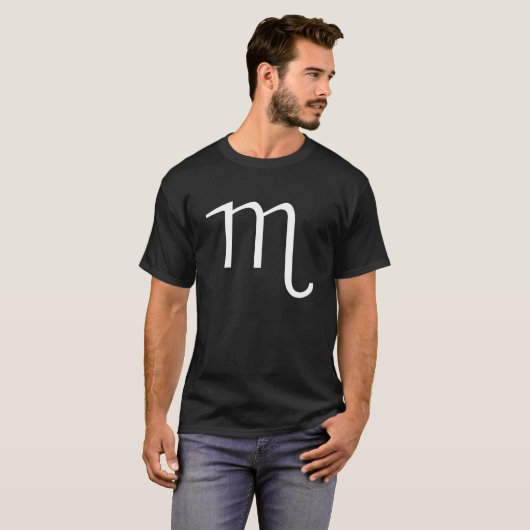Skorpio Astrologisches Zeichen T-Shirt (Vorne ganz)