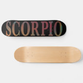 Skorpio Black Skateboard Deck (Horizontal)