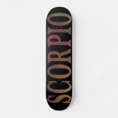 Skorpio Black Skateboard Deck (Vorderseite)