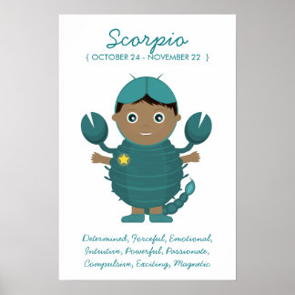 Skorpio - Boy Horoscope Poster