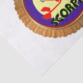 Skorpio Cartoon Zodiac Astrologie Design Seidenpapier (Ausschnitt)