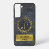 Skorpio Dark Zodiac Astrologie: Schwarz & Gold Samsung Galaxy Hülle (Rückseite)