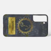 Skorpio Dark Zodiac Astrologie: Schwarz & Gold Samsung Galaxy Hülle (Rückseite (Horizontal))