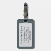 Skorpio Das graublaue Gepäckanhänger (Rückseite vertikal)
