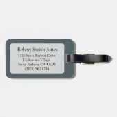 Skorpio Das graublaue Gepäckanhänger (Rückseite horizontal)