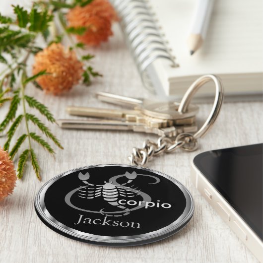 Skorpio ♏ das Skorpion - Zodiac-Zeichen Schlüsselanhänger (Seite)