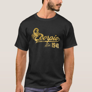 Skorpio Der Skorpion Zodiac Phantastisch 1940 Okto T-Shirt