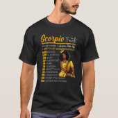 Skorpio Fakten Phantastisch Zodiac-Schild Horoskop T-Shirt (Vorderseite)