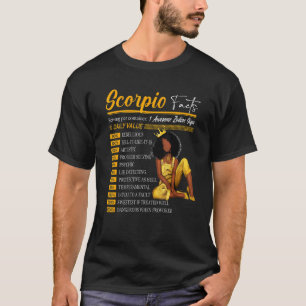 Skorpio Fakten Phantastisch Zodiac-Schild Horoskop T-Shirt