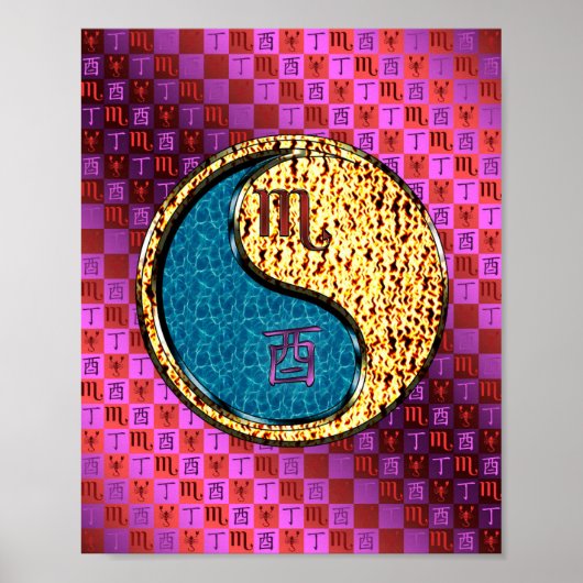 Skorpio & Feuerrooster Poster (Vorne)