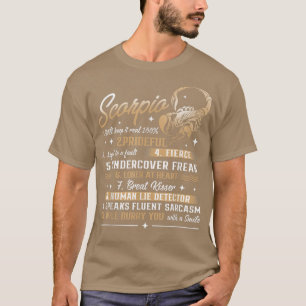 Skorpio Geburtstagsastrologie Zodiac Signorienhoro T-Shirt