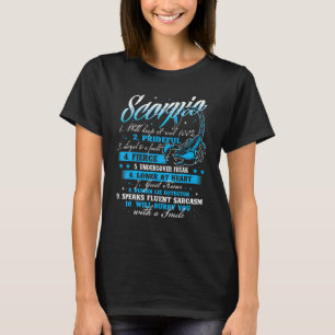 Skorpio Geburtstagsastrologie Zodiac Signorienhoro T-Shirt