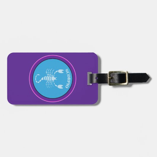 Skorpio Gepäckmarke Gepäckanhänger (Vorderseite horizontal)