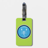 Skorpio Gepäckmarke Gepäckanhänger (Rückseite vertikal)