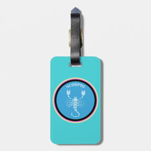 Skorpio Gepäckmarke Gepäckanhänger (Rückseite vertikal)