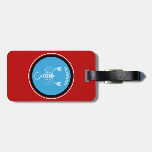 Skorpio Gepäckmarke Gepäckanhänger (Rückseite horizontal)