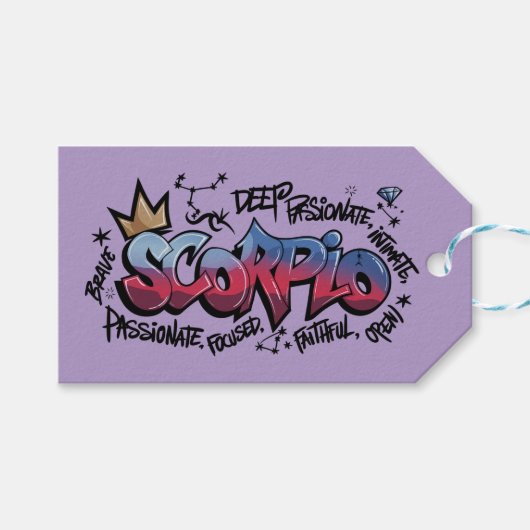 Skorpio Geschenkanhänger (Vorderseite (Horizontal))