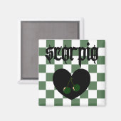 Skorpio Gothic Ästhetik Scheckkreuze Design Magnet (Vorderseite/Rückseite)