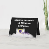 Skorpio, Happy Birthday!-Anpassen Karte (Rückseite)