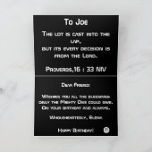 Skorpio, Happy Birthday!-Anpassen Karte (Innenseite)