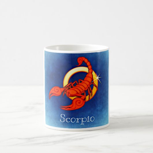 Skorpio in Blau Kaffeetasse (Mittel)