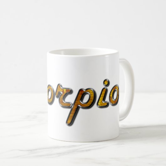Skorpio in Topaz Gemstone Kaffeetasse (VorderseiteRechts)