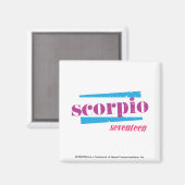 Skorpio Lila Magnet (Vorderseite/Rückseite)