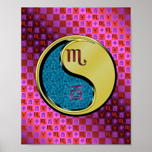 Skorpio & Metal-Runder Poster